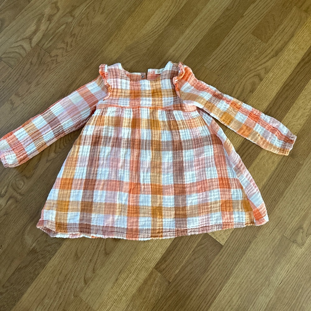 Organic girls cotton long sleeve top
